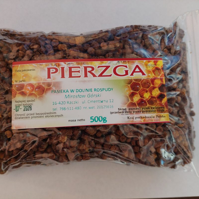 Pierzga pszczela 500g. 2025r.