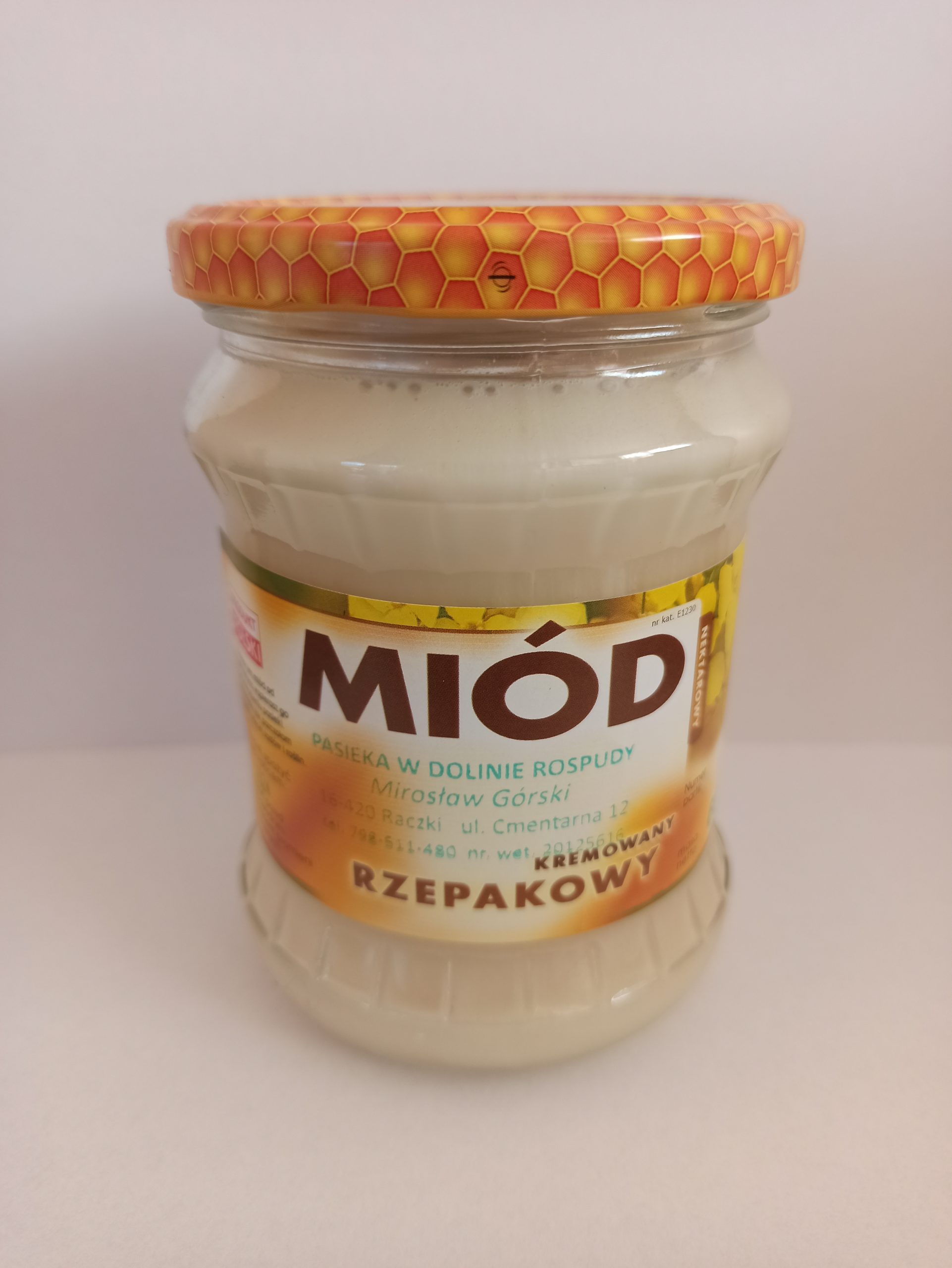 Miód Rzepakowy Kremowany 600g 2025r.