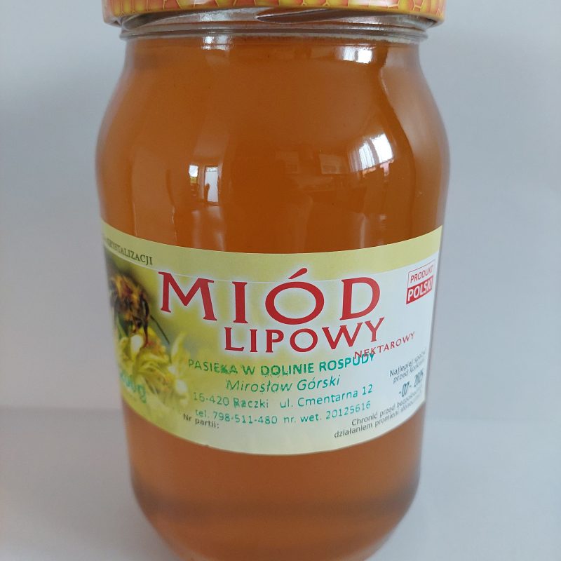 Miód lipowy 1200g 2025r.