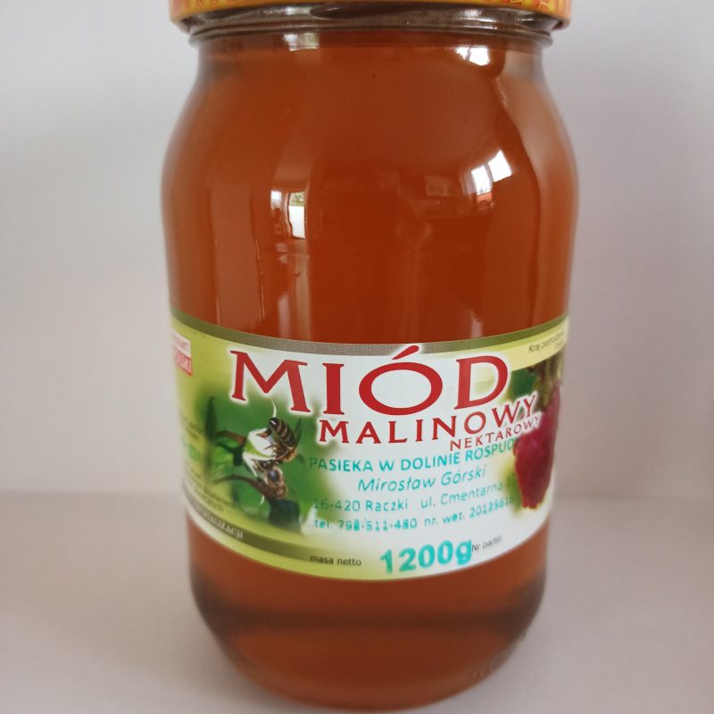 Miód Malinowy 1200g 2025r.