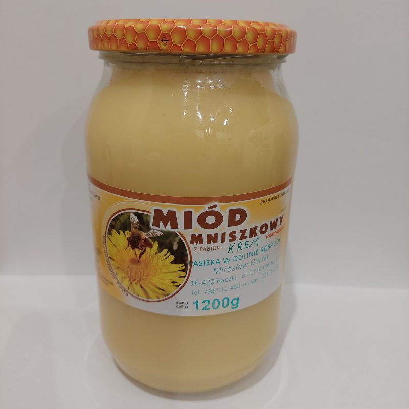 Miód Mniszkowy Kremowany 1200g 2025r.