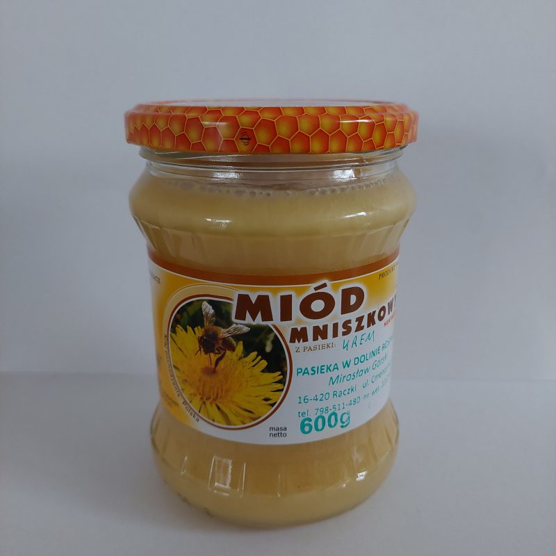 Miód Mniszkowy Kremowany 600g   2025r.
